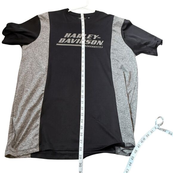 Harley Davidson Men's Performance Motorcycle Biker T-Shirt Black Gray Size Large - Picture 6 of 7